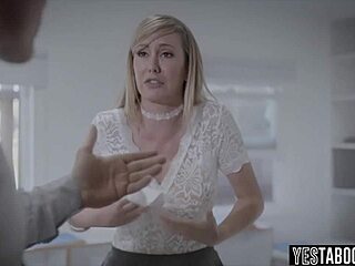 Blonde MILF Fucked Rough in Office Harassment