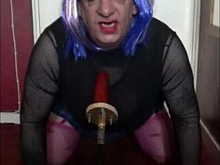 Sissy Crossdresser’s Daring Anal Tease