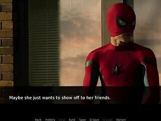 Spider-Man Behind The Mask Brunette Cumshot Scene