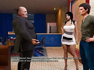 Anna’s Teasing Blowjob For Jeremy In 3D Game