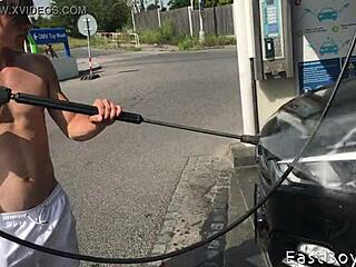 Straight Guy’s Outdoor Handjob Fantasy in Summer