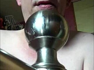 Bed Post Slams Tight Asshole Hard