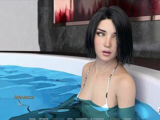 3D Shower with Sultry Hentai Brunette