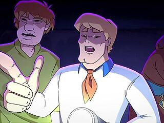 Mystery cartoon gangbang slams without mercy