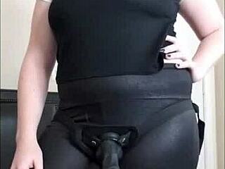bitchy femdom extorts with strapon in pov