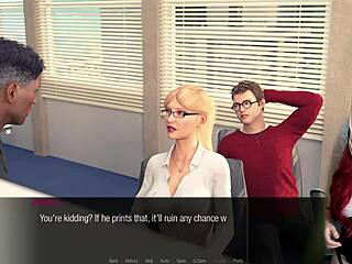 Jessica’s daring lingerie office tease