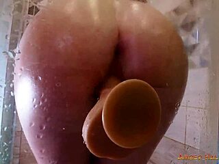 alluring girl groping her big natural tits solo