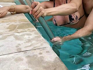 latina’s teasing hotel pool romp