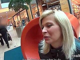 Charming Czech girl seduced and pounded in shop POV