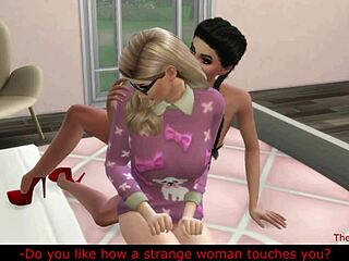 Straight girl’s first lesbian scissor seduction