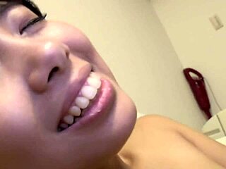 teasing japanese amateur blowjob with toys
