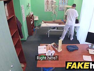 fake hospital doctor bangs ebony student?