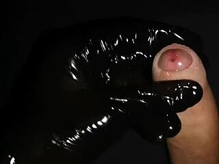 Daring Close-Up Handjob With Lube Flow