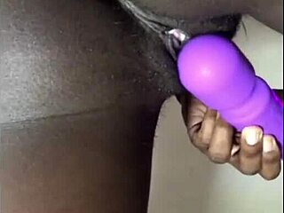 Twerking Hard on a Vibrating Dildo Toy