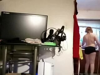 Homemade Gay POV Cleaning After Prom