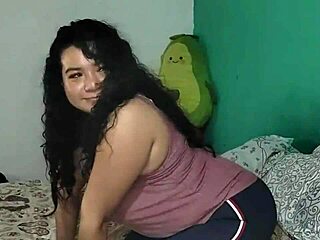 ever seen a curvy neighbor posing at home?