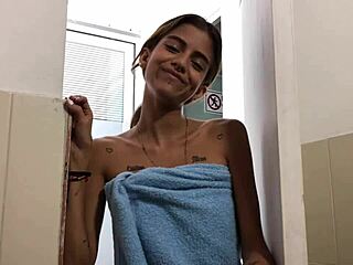 Latina Stepsister’s Bathroom Tease Ends in Bliss