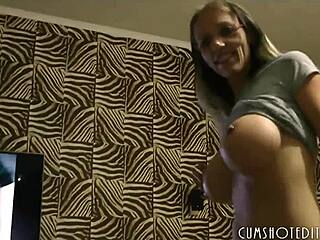 hot german milf gets banged and covered in cum at home