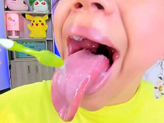 Lila Jordan Brushes Teeth On Webcam