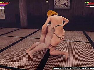 who wins in ethan vs ginny naked 3d fight?