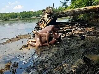 Thick Wife Fucked Hard In Mud Outdoors