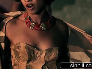 pharaoh fucks stunning african princess skin diamond