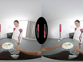 Latex Android Teases in VR Cowgirl Ride