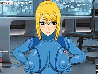 zero suit samus titty fuck in action