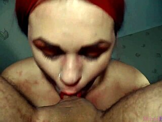 My wild goth stepsister drains me in 69