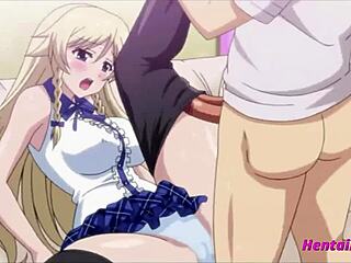 Blonde Teen’s Rear Thrilled by Lad