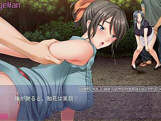 hiroto’s wife moans beyond the wall outdoors