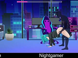 Nightgamer’s Cute Anime Girlfriend In Erotic Play