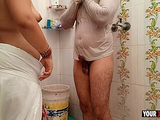 bathroom desire with milf thrill