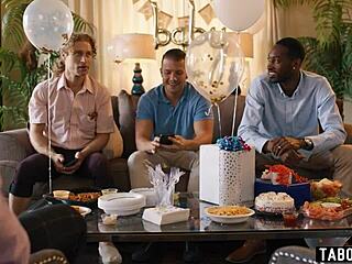 Casey Calvert’s baby shower turns gangbang wild.