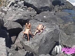 Ever seen gay bareback on public beach?