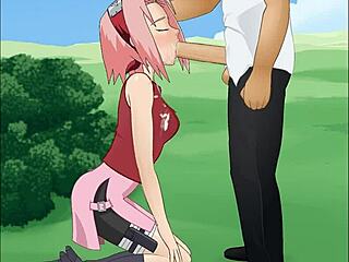Naruto's Sakura Haruno Deepthroat Mastery