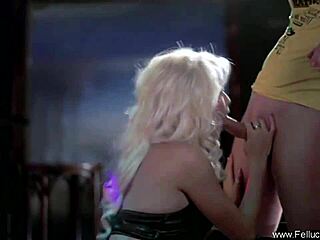 blonde couple enjoys raw sucking and swallowing