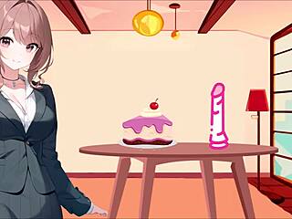 Joi anal hentai dilemma of cock and cake