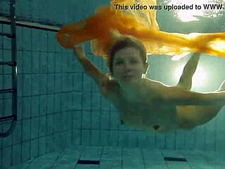 Nastya Teases with Naked Body in Pool Show