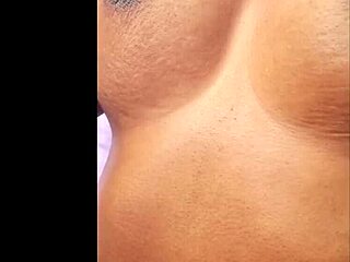 Ebony Woman Strokes Pussy in Heated Web Chat