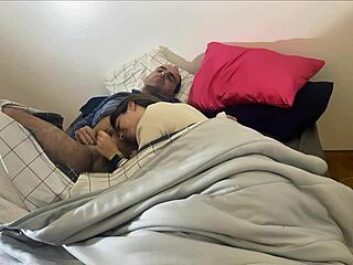 early morning blonde blowjob with deepthroat cum finish