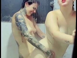 brazilian lesbians fucked after bath