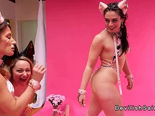 Big Tits Milf Domme Anal Fucks Babes with Toys