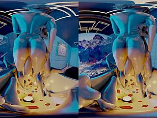VReal 18K Claire and Ada Grinding in Tub