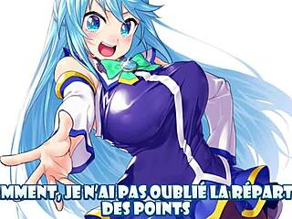 Aqua tests your kinky level with femdom instructions