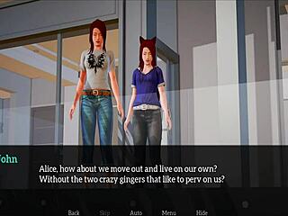 my new family’s erotic hentai game session