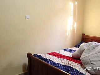 Job Interview Lulu Vroumette Cameroon Seduces Employer Bareback