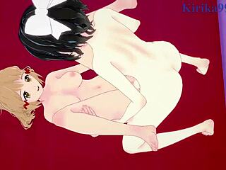 Hibiki and Miku’s Intense Futanari Creampie in 3D Symphogear Hentai