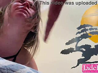 Amateur Sub Tied Up for Rough Bondage Facial