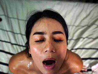 asian bride's intimate moment